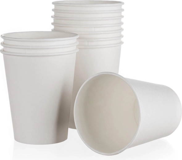 Paper cups 200 ml white 12 pcs