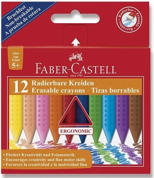 Plastikiniai pieštukai 12 vnt. FABER-CASTELL