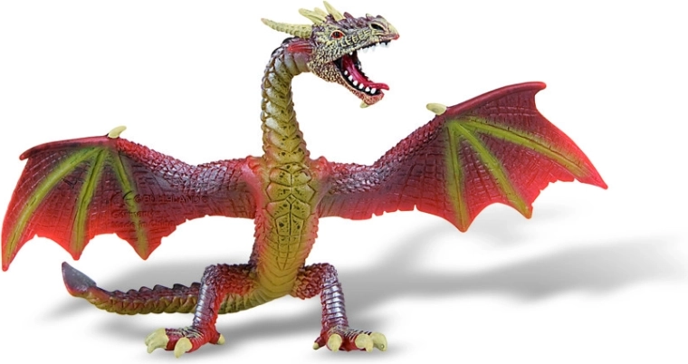 Bullyland raudonas drakonas