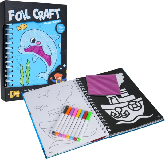 Creative Set with Foils and Coloring Pages 2-in-1 – Ocean