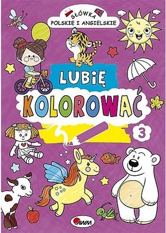 Lubię kolorować – lenkiški ir angliški žodžiai