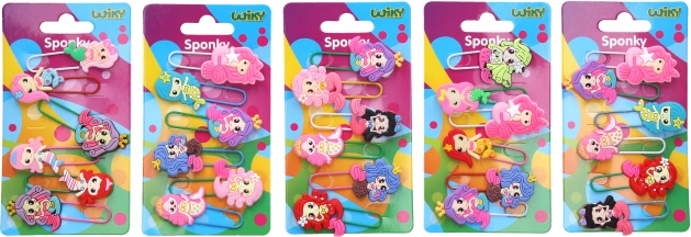 Plaukų segtukai ir knygų skirtukai undinėlės tema, rinkinys 6 vnt.