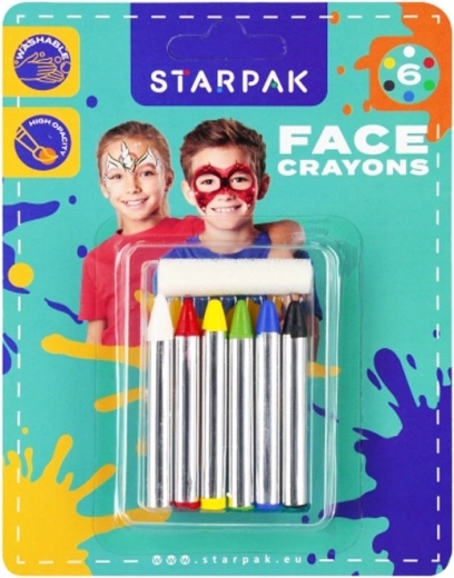 Veido dažų rinkinys su blizgučiais