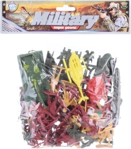 Kareiviai maišelyje – figūrėlių rinkinys su tanku, sraigtasparniu ir priedais