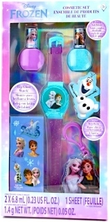 cosmetic set with lipstick and nail polishes FROZEN