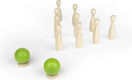 Mini bowling made of maple wood MILANIWOOD