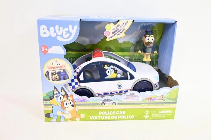 Bluey policijos automobilis su šviesomis ir garsais + policininko figūrėlė – 1 vnt.