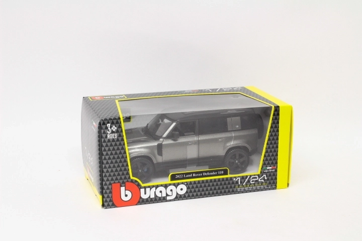 Bburago Land Rover Defender 110 2022 pilka metalik 1:24