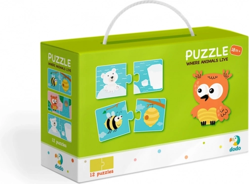 Dodo puzzle animals and their homes