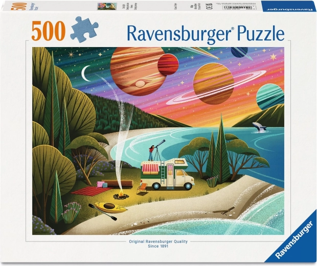 Ravensburger dėlionė „Stovyklavimas po žvaigždėtu dangumi“ 500 detalių