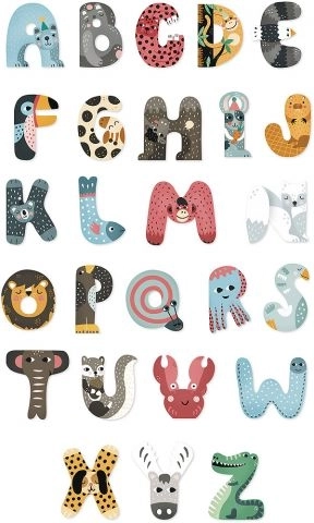 Vilac Animal Alphabet – Wooden Letter P