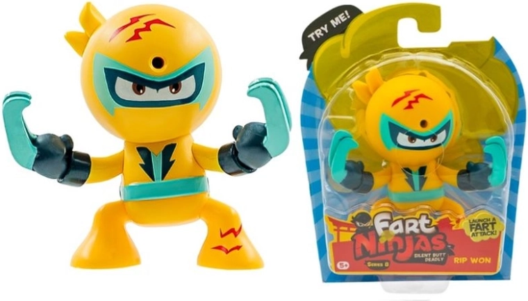 Fart Ninjas figūrėlė su garsu Rip Won