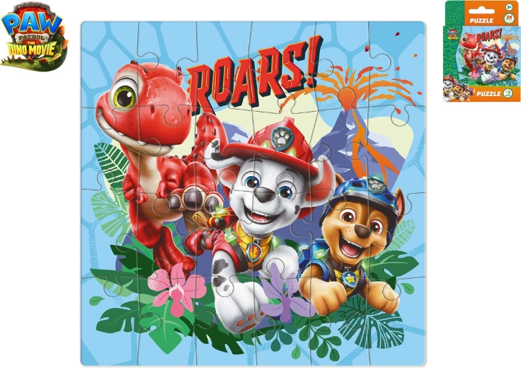 Dėlionė Paw Patrol: The Dino Movie 24 detalės 22 × 22 cm