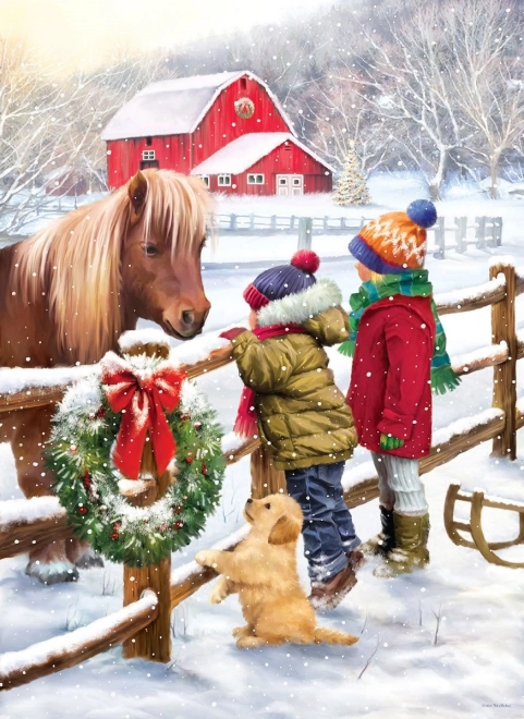 Christmas Pony Puzzle 1000 Pieces by Eurographics