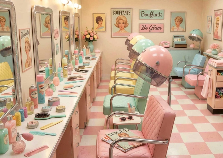 Dėlionė EDUCA Retro Glam Salonas 1000 dalių