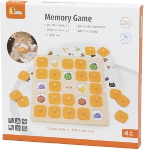 Viga Large Wooden Memory Matching Game with Pictures