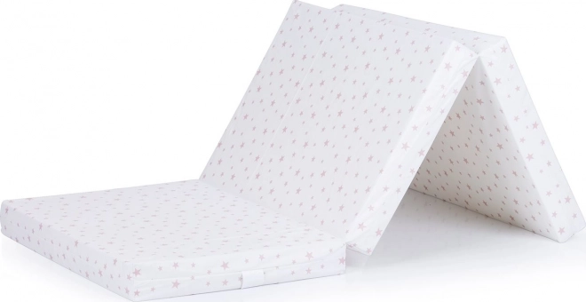 Folding Mattress Chipolino 120x60 cm with Pink Stars