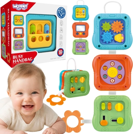 Sensorinis manipuliacinis kubas 6in1 Woopie Baby