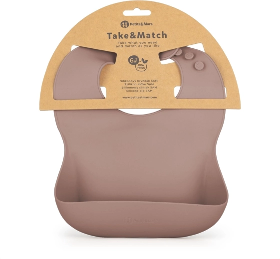 Petite&Mars silikoninis seilinukas Take&Match Velvet Latte 6m+