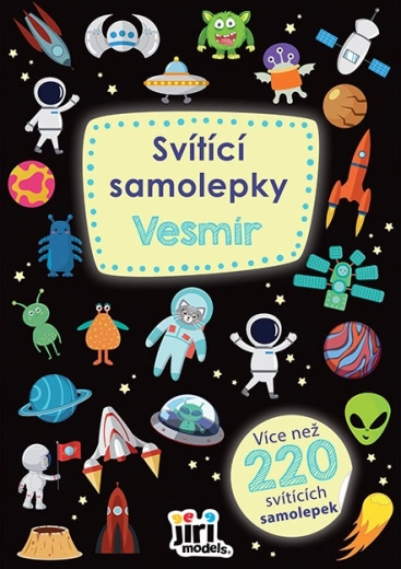 Šviečiantys lipdukai Kosmosas (200 vnt.)