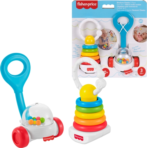 Fisher-Price rattle and teether set, 2 pcs