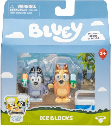 Bluey Figures with Ice Cream