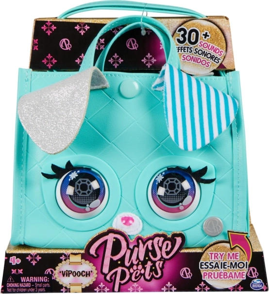 Purse Pets interactive handbag VIPooch mint