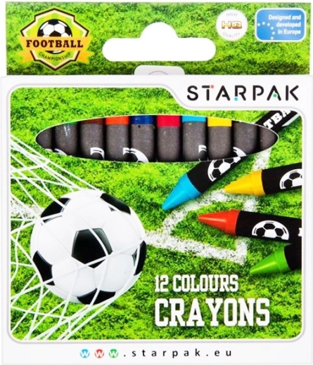 Futbolo vaško kreidelės 12 vnt.