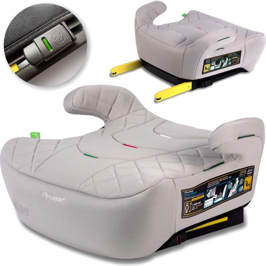 Automobilinė sėdynės paaukštinimo kėdutė ISOFIX 22–36 kg NUKIDO Louis i-Size