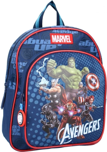 Tamsiai mėlyna vaikiška „Marvel Avengers“ kuprinė, 30 cm