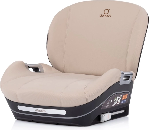 Automobilinė sėdynės paaukštinimo kėdutė CHIPOLINO Genesis i-Size su ISOFIX, 125–150 cm, Latte