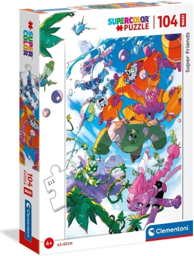 Puzzle CLEMENTONI Super Friends! MAXI 104 pieces