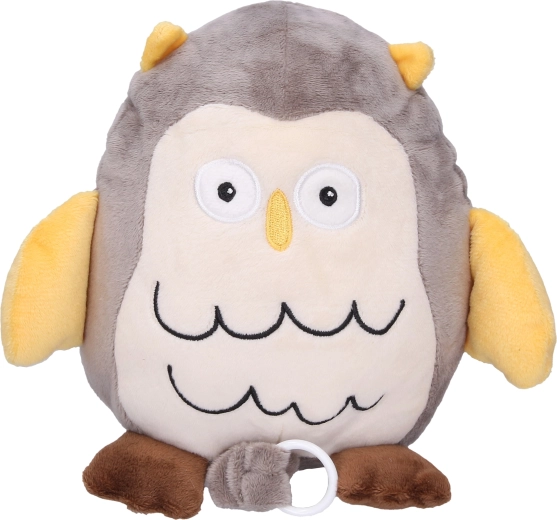 Wind-up plush owl with lullaby 19 cm