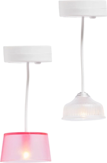 Lundby apšvietimo rinkinys lėlių nameliui – 2 pakabinamos LED lempos su laikmačiu