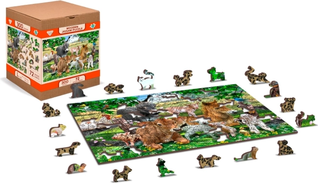 Wooden Puzzle Kindergarten on the Farm 2in1