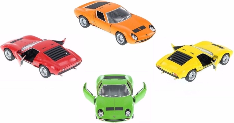 Metal model of the 1971 Lamborghini Miura P400 SV