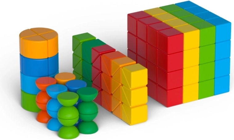 Geomag Magicube Shapes magnetic construction set with 164 pieces