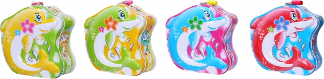 Skardinė taupyklė delfinas 13 × 14 cm