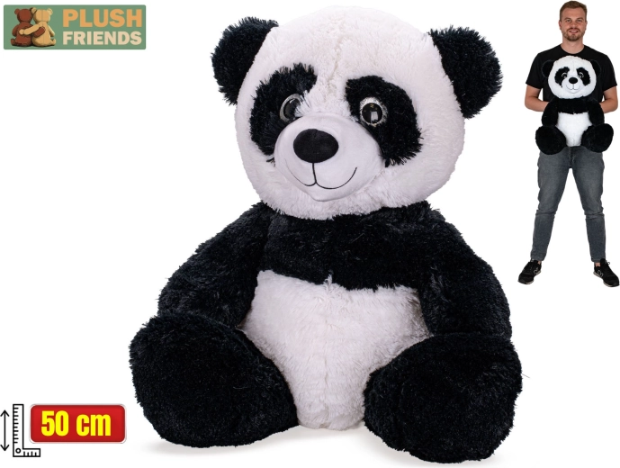 Plush Friends pliušinė panda 50 cm (sėdinti)