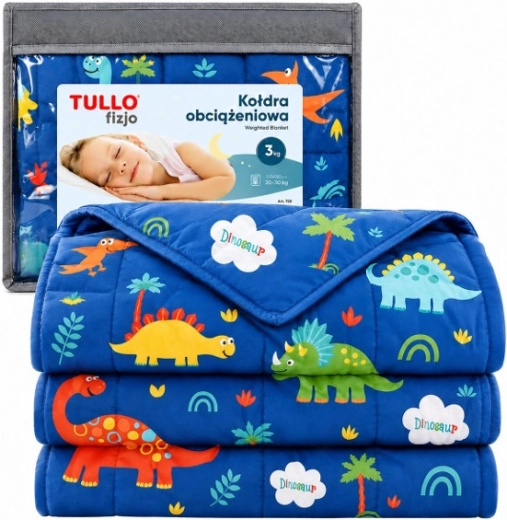 Sensorinė svertinė antklodė Tullo 3 kg, mėlyna