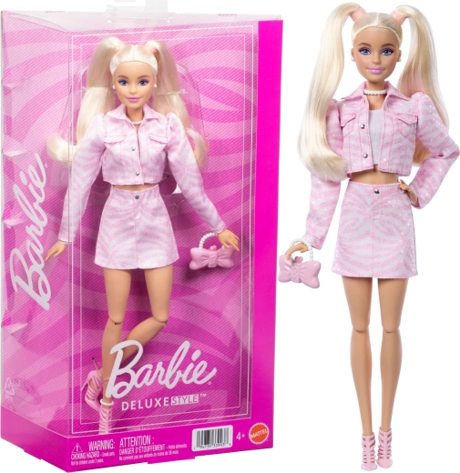 Barbie Deluxe Style pink denim – fashion doll with accessories