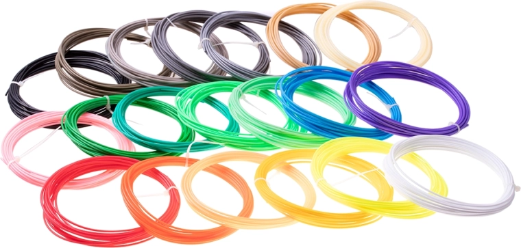 Refill for 3D pen 20 colors x 5 m PLA - assorted colors