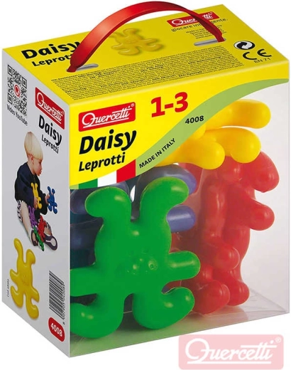 Quercetti Daisy Leprotti building set with bunnies - 8 pcs