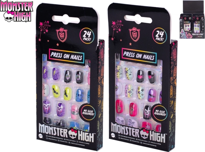 Priklijuojami vaikiški nagai MONSTER HIGH – 24 vnt. be klijų
