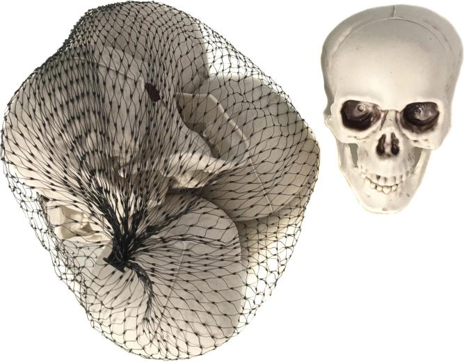 Party Accessories – Skulls in Netting, 6 pcs