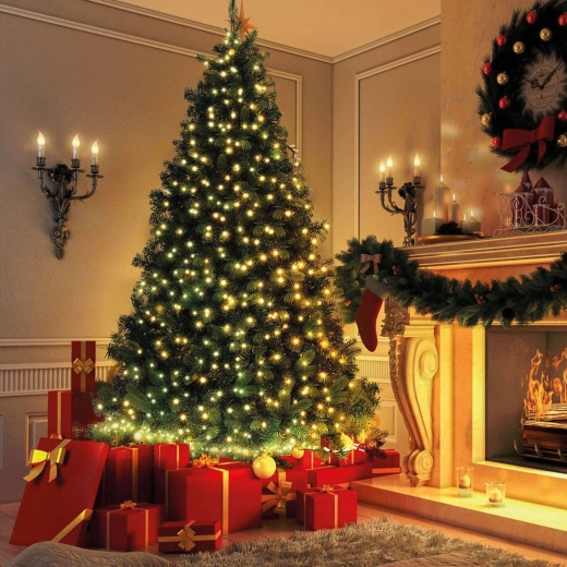 LED string lights with warm white light, 5 m, 50 LEDs, 8 modes