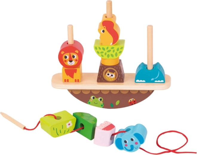 Babu wooden animal balancing stacker