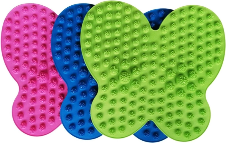 Plastikinis pėdų masažo kilimėlis 36 × 38 cm, 3 spalvos