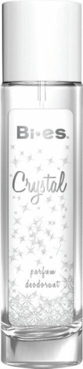 Moteriškas parfumuotas dezodorantas BI-ES Crystal stikliniame flakone, 70 ml