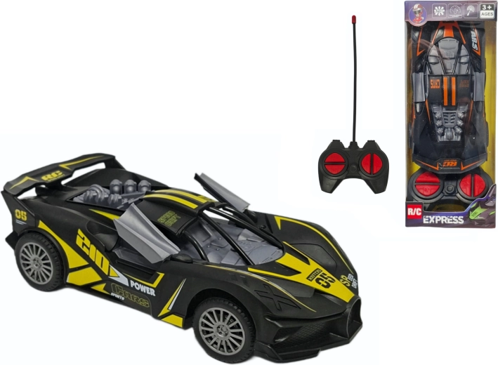 Nuotoliniu būdu valdomas sportinis automobilis su atidaromomis durimis